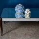 Art Deco coffee table with bevelled mirror from the 1940s, bohemian chic.