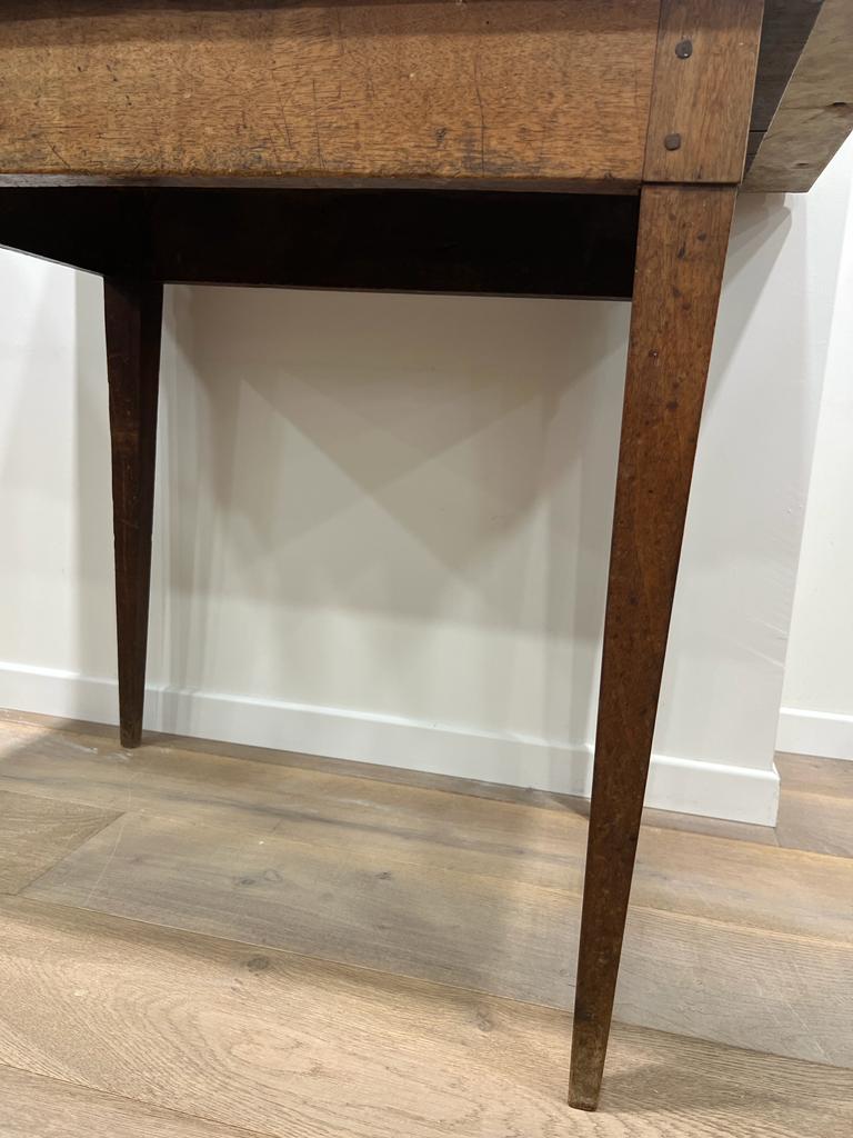 Vintage marble and wood toilet table