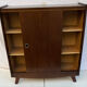 Vintage shoe cabinet with tapered legs