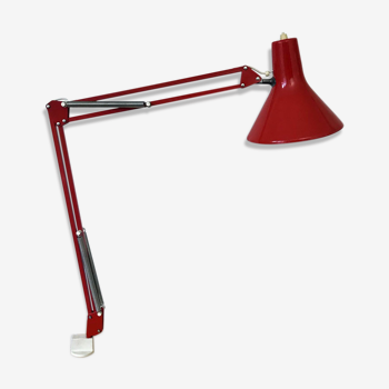 Lampe d'architecte rouge