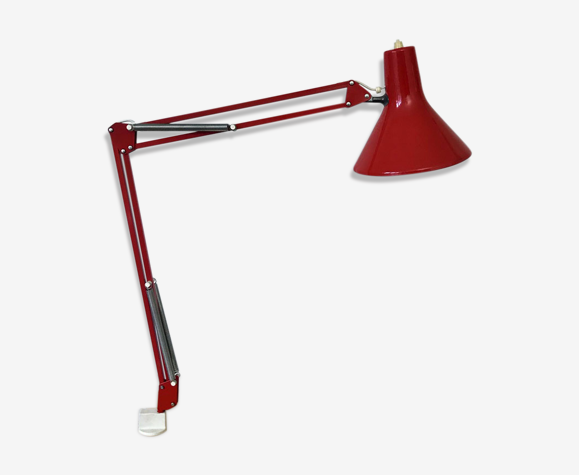 Lampe d'architecte rouge