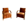 Paire de fauteuils vintages