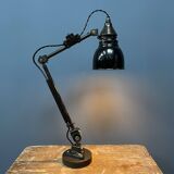 Early model Rademacher table lamp with black enamel shade