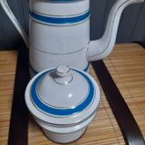 Old enameled coffee pot