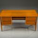 Mid-century Danish teak executive desk by Arne Vodder for H.P. Hansen, 1960s