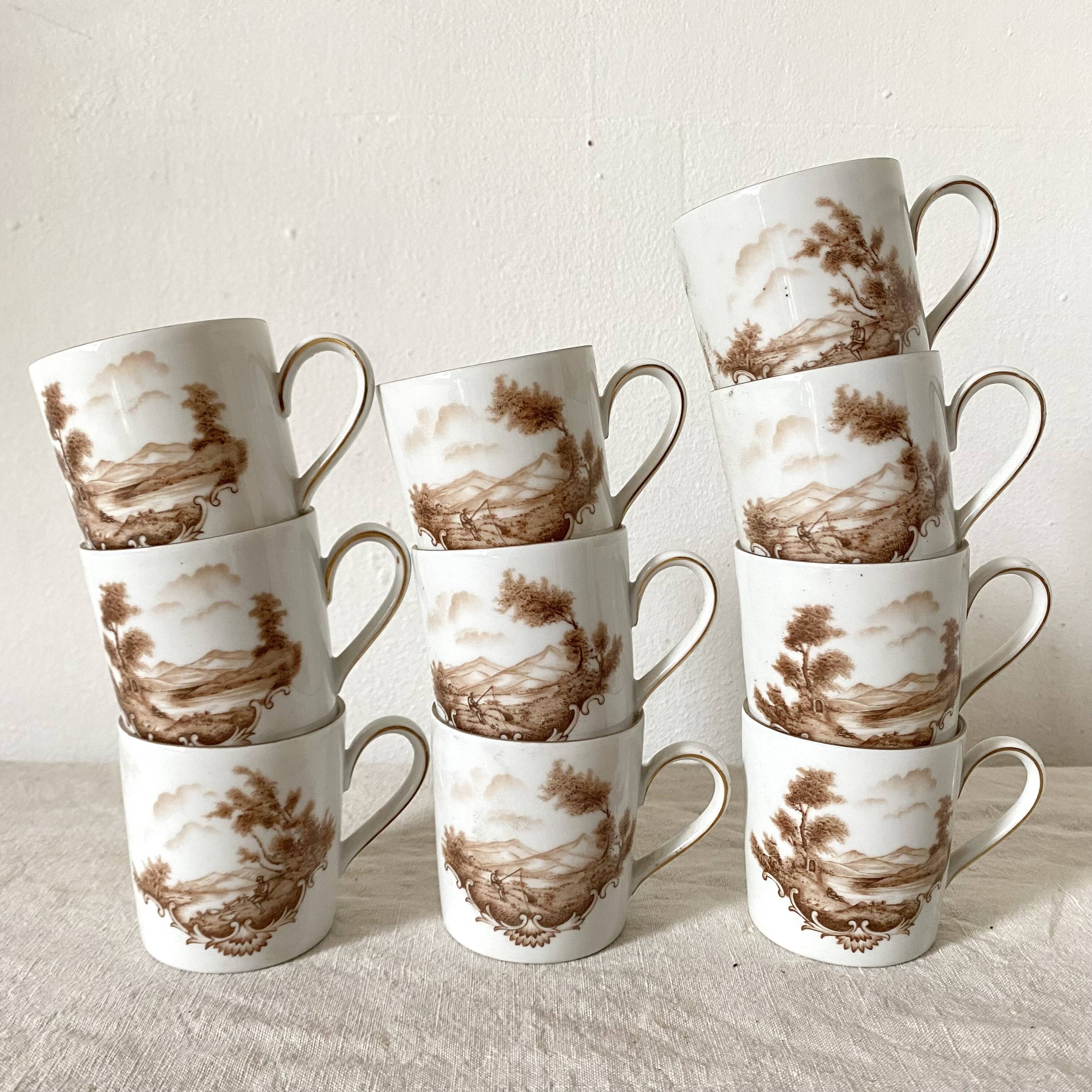 Bavaria porcelain coffee cups