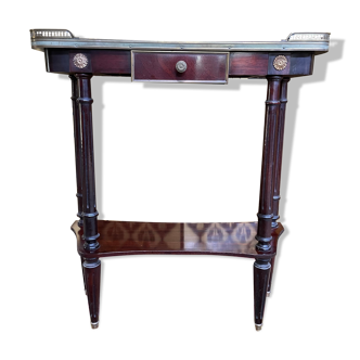 Louis XVI mahogany and marble style console