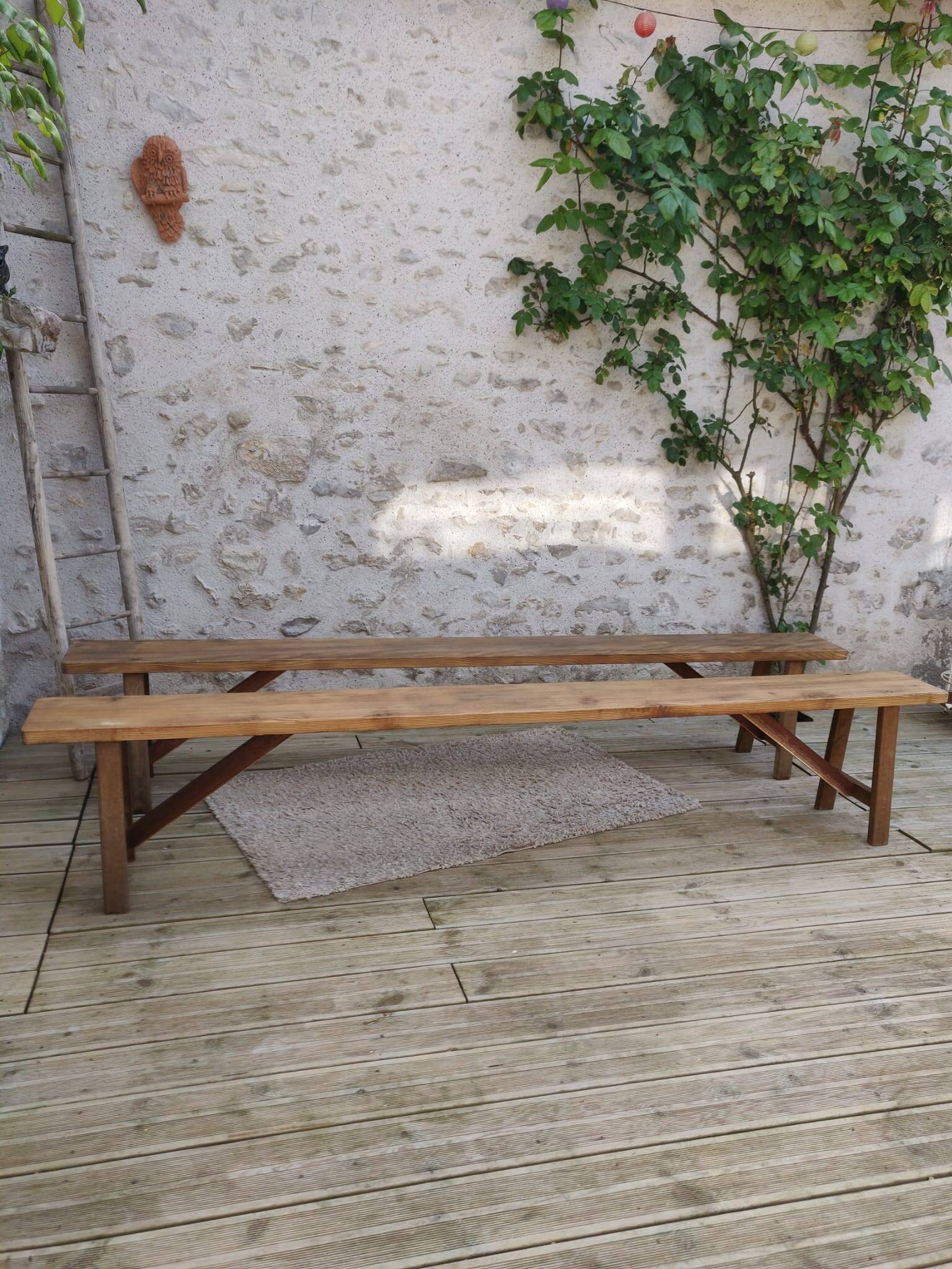 Pair of old benches