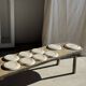 Lunéville table service Art Workshop 8 plates and 2 serving dishes