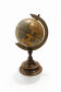 Vintage wooden and bronze globe