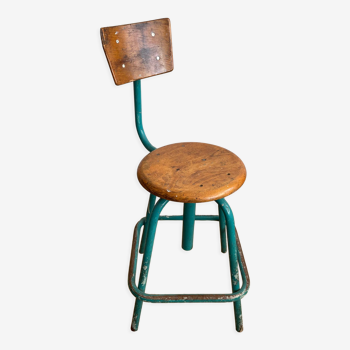 Swivel workshop high chair, vintage