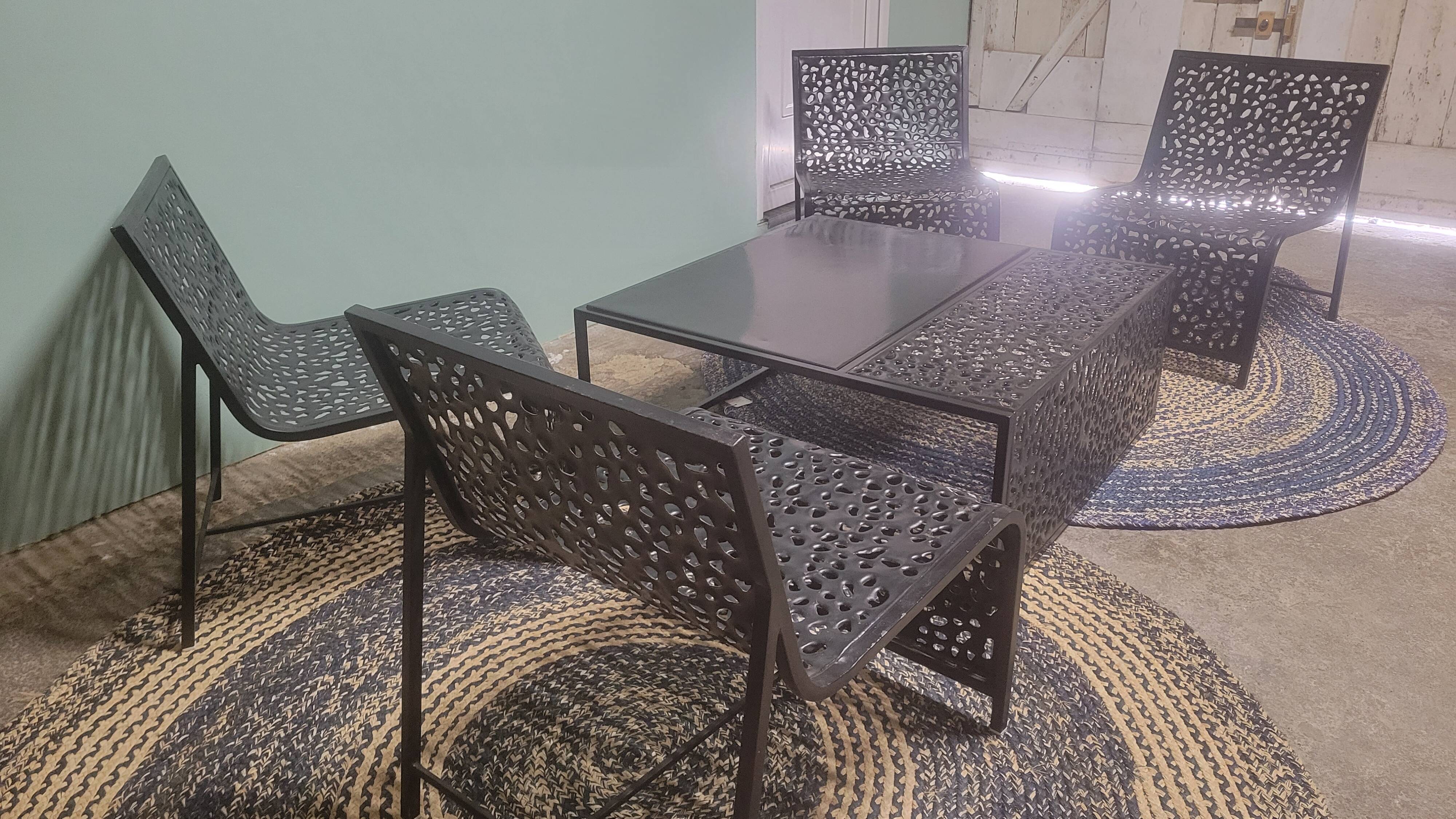 Wrought iron living room