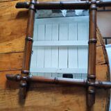 Vintage bamboo style mirror