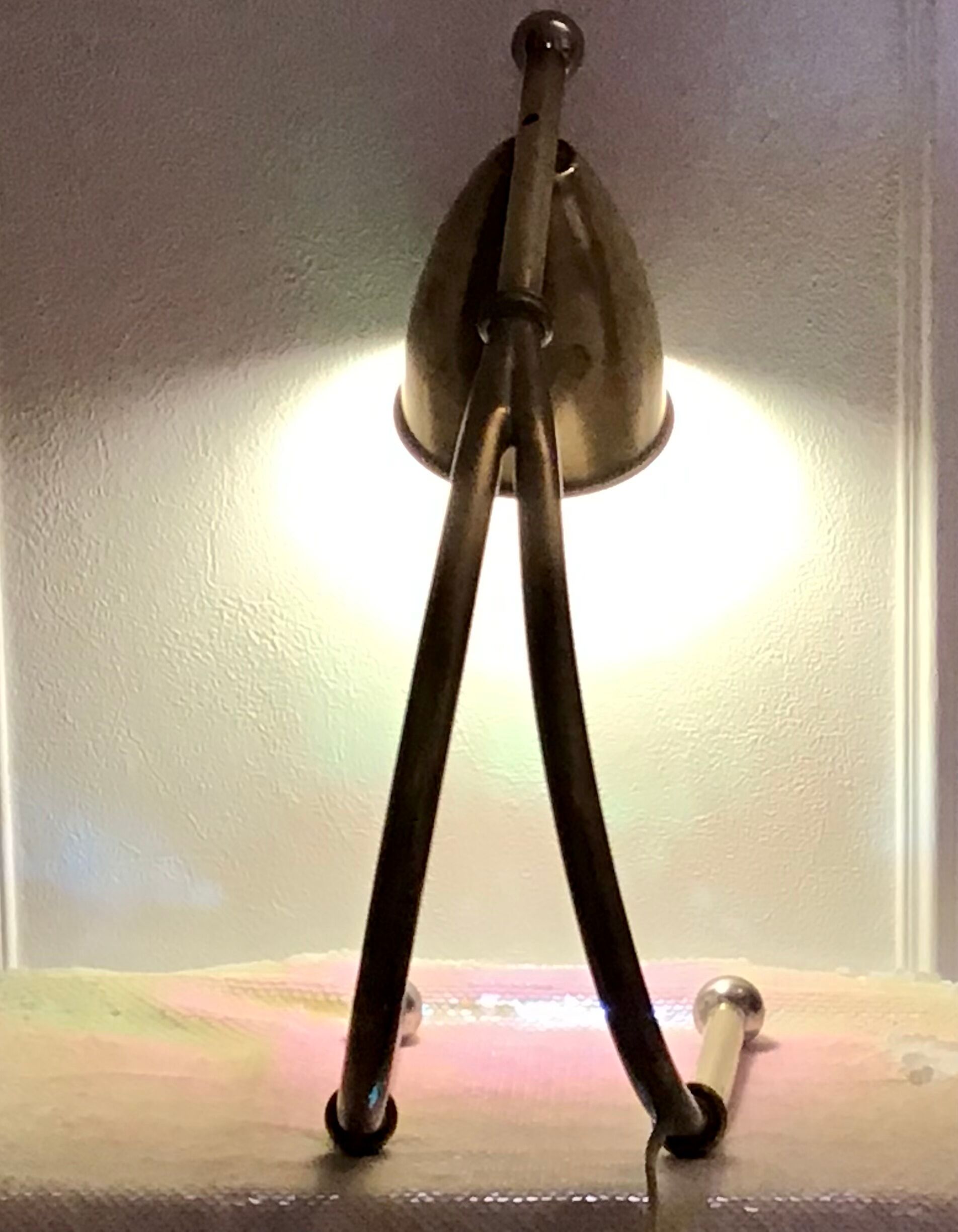 Lampe cocotte laiton doré vintage