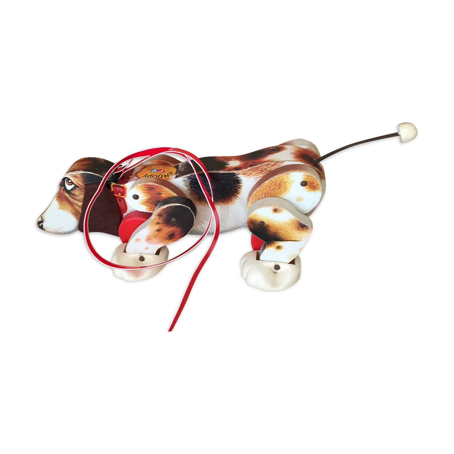 Snoopy Ficher Price wooden dog to shoot