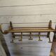 Old curved wooden coat rack