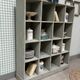 Large distressed wooden locker cabinet (renovated)