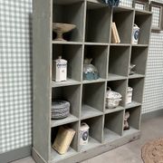 Large distressed wooden locker cabinet (renovated)