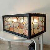 Art deco stained glass pendant from the 30s/40s