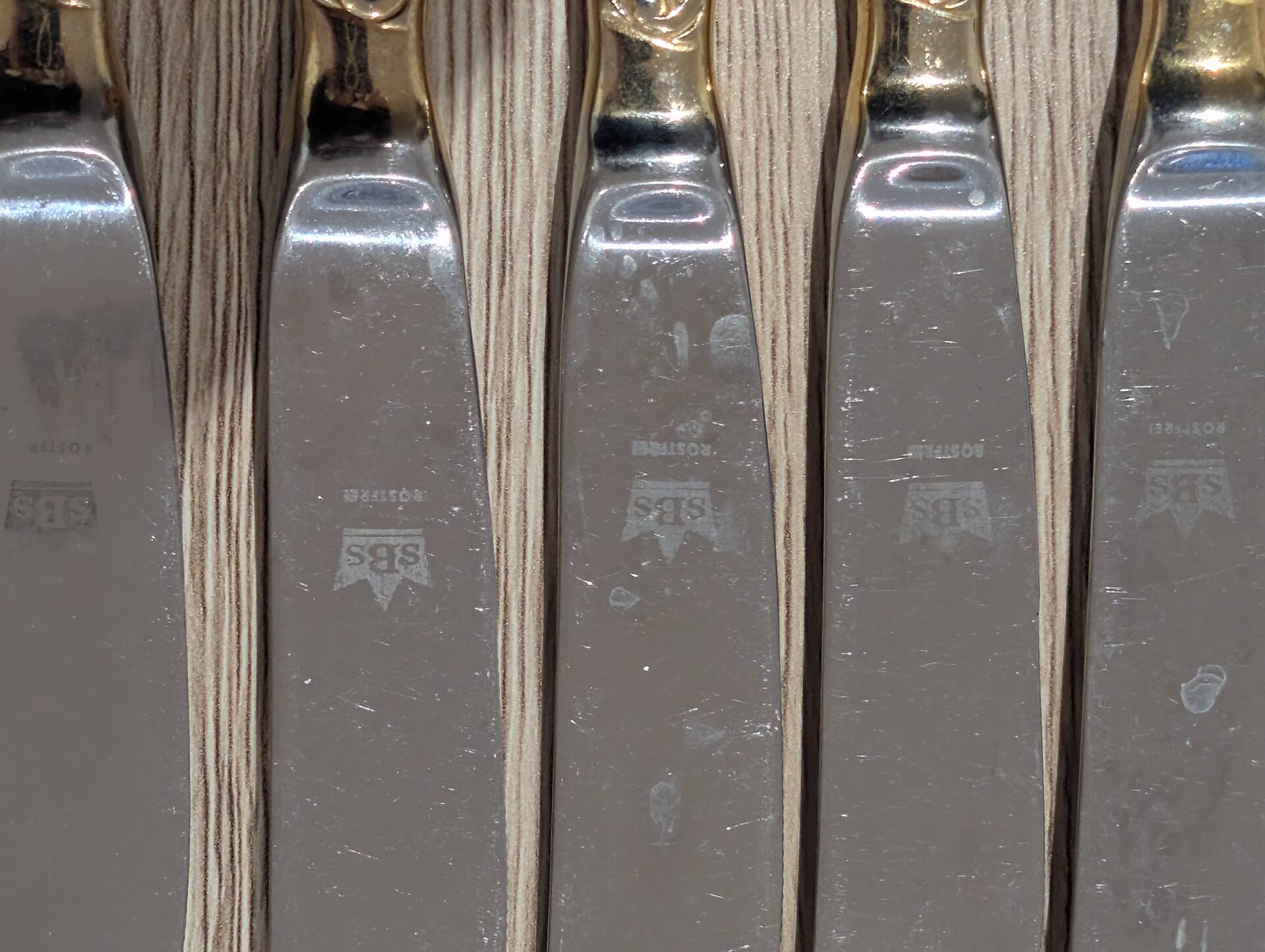Luxury Cutlery Set Solingen SBS Gold Plated with 23/24 Carats - 70 Pieces