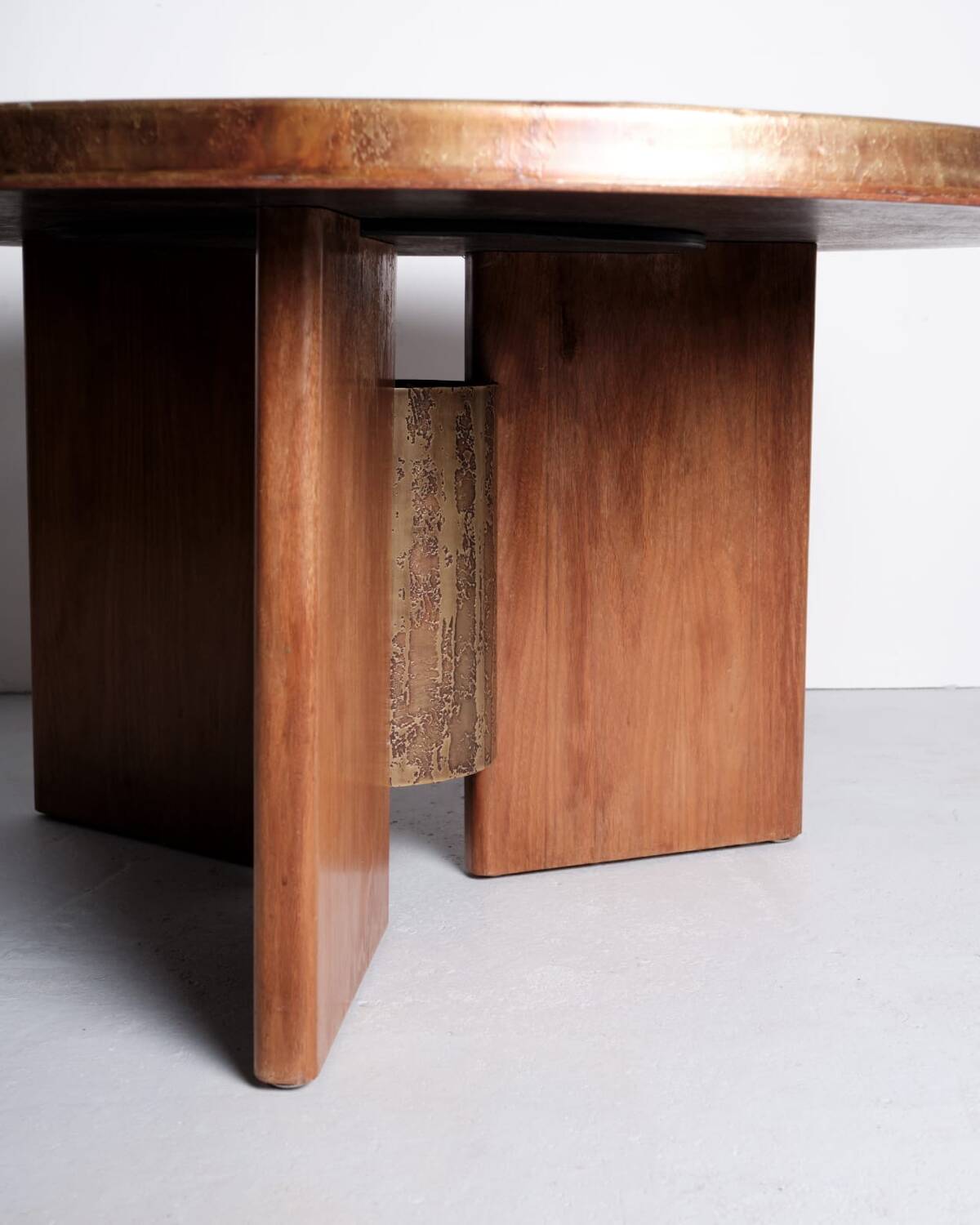 Rare coffee table by Heinz Lilenthal, 1980s.