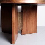 Rare coffee table by Heinz Lilenthal, 1980s.