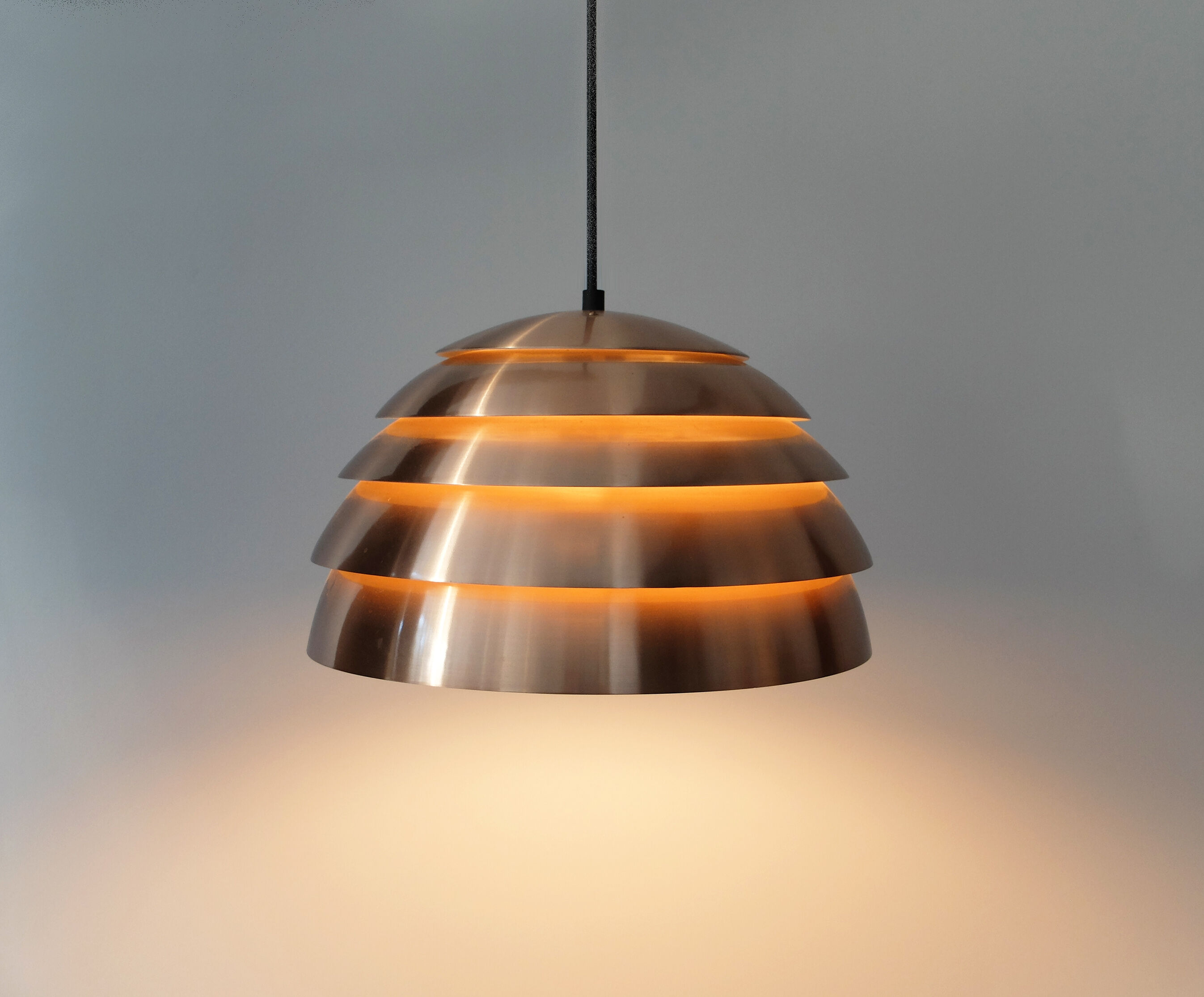 Hanging copper Dome by Hans - Agne Jakobsson Markaryd Sweden, 1960