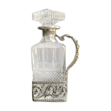 Decanter with handle frame Crystal factory A H (Western Germany)