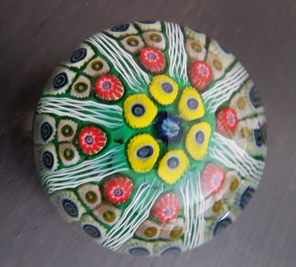 Boule de sulfure presse-papiers ancienne, accessoires bureau ou collections