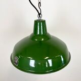Industrial Green Enamel Factory Lamp from Benjamin, 1960s