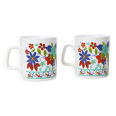 pair of Kiln Craft mugs, English pottery, Staffordshire, Made in England, vintage