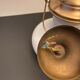 Opaline pendant lamp