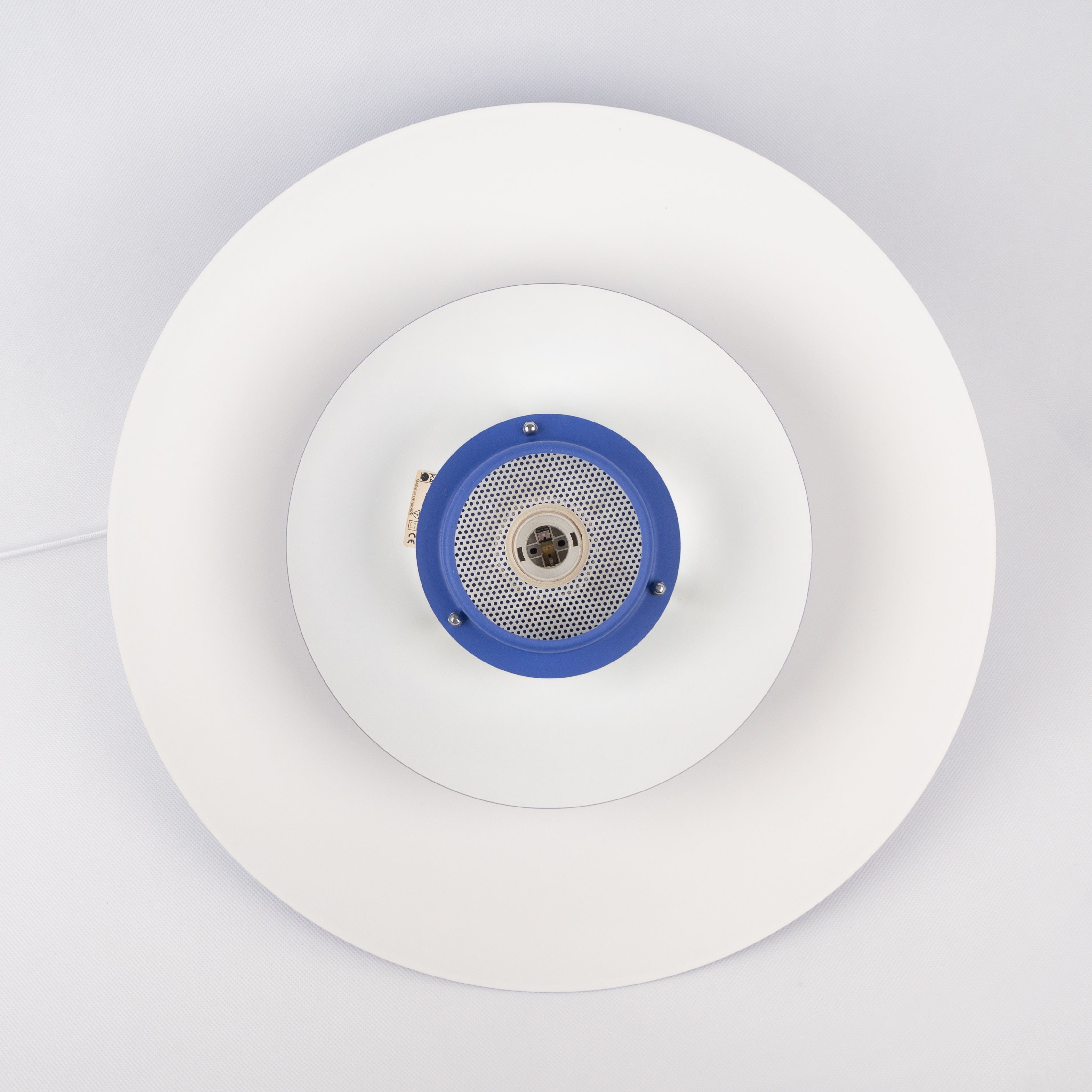 Danish vintage pendant lamp Donau by Kurt Wiborg, Jeka, 1980s
