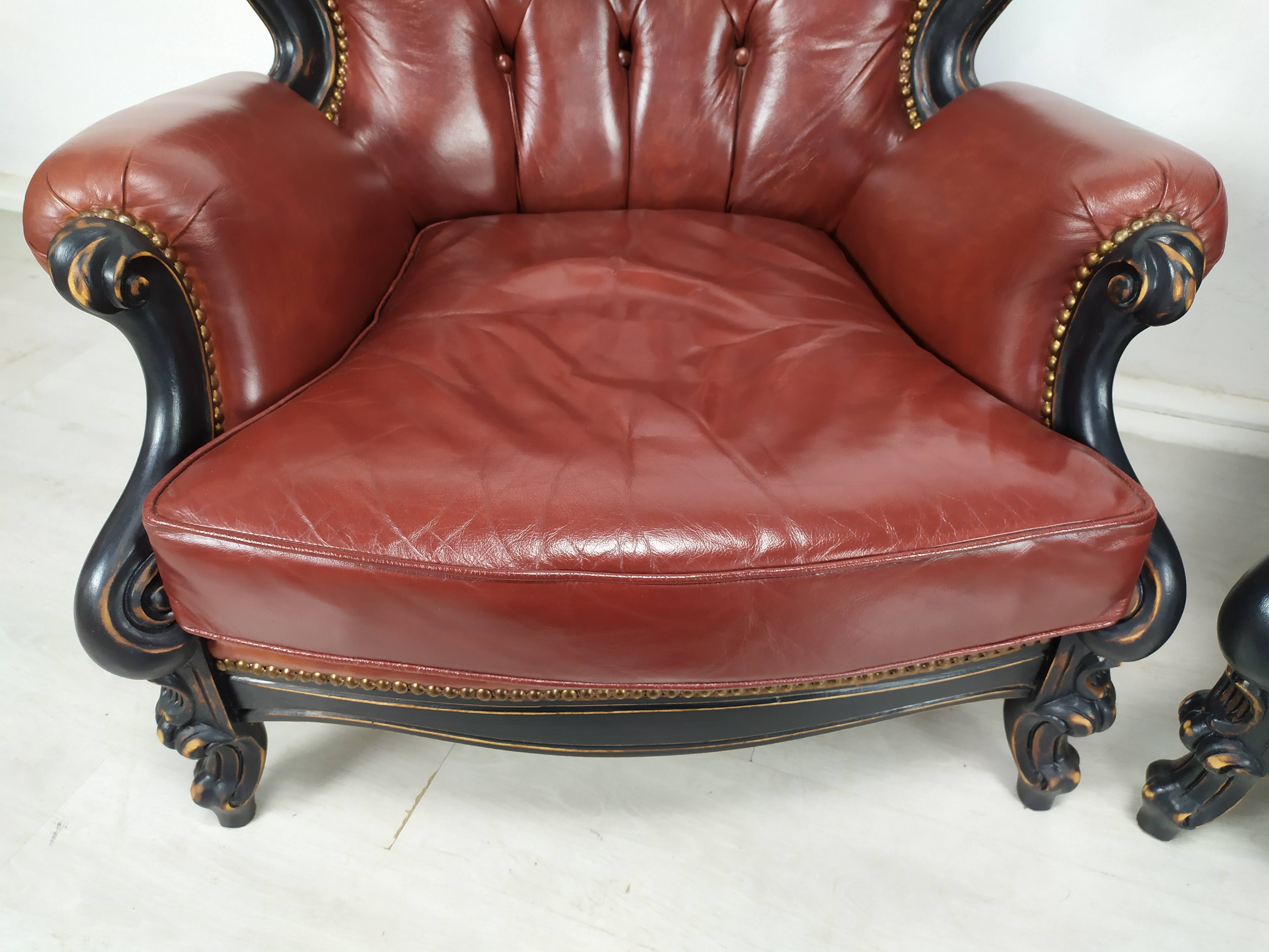 Salon Chesterfield burgundy
