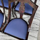 Set of 4 Eric Maville gondola chairs 1980