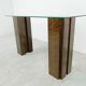 Vintage burl wood console, 1980s
