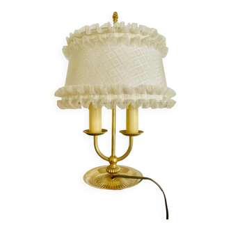 Empire style lamp golden metal lampshade flying