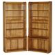 Pair of Robert Mouseman Thompson oak carved bookshelves.