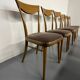 Set of 18 Scandinavian design chairs from the 1960s, organic curved wood.