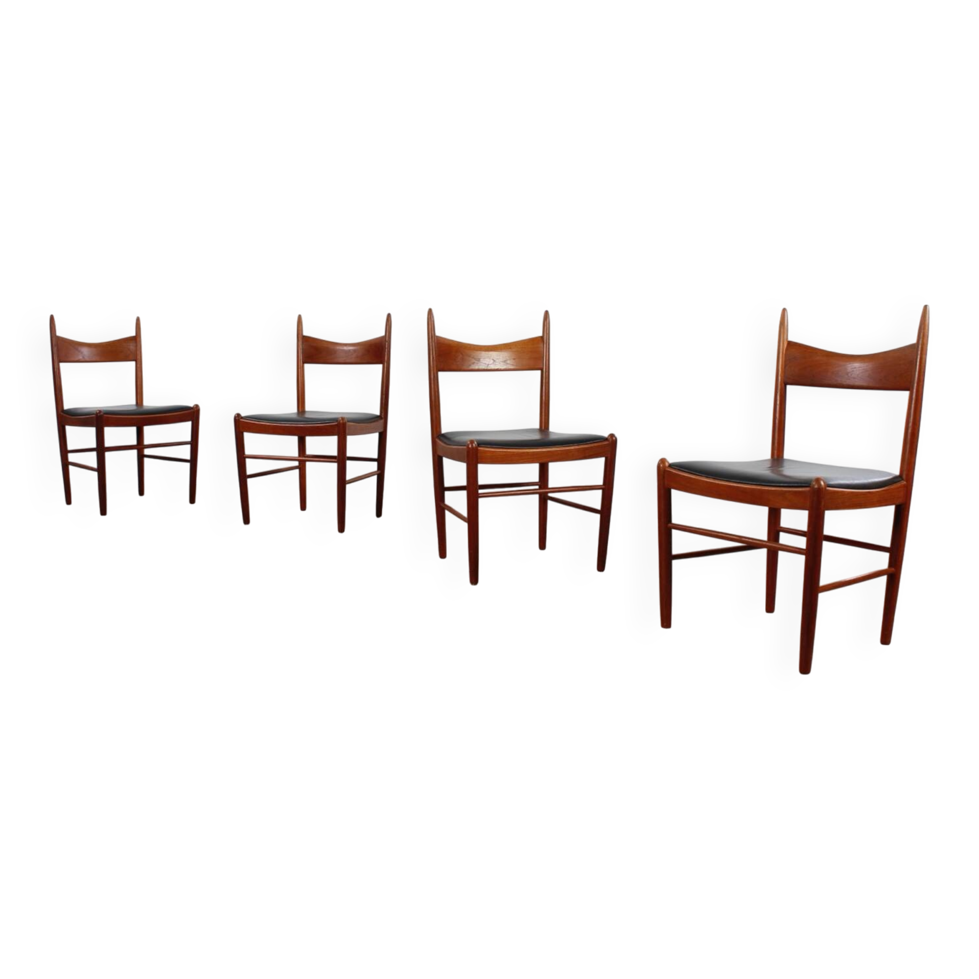 4er Set Teak Stühle von Vestervig Eriksen danish design Vintage