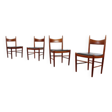 4er Set Teak Stühle von Vestervig Eriksen danish design Vintage