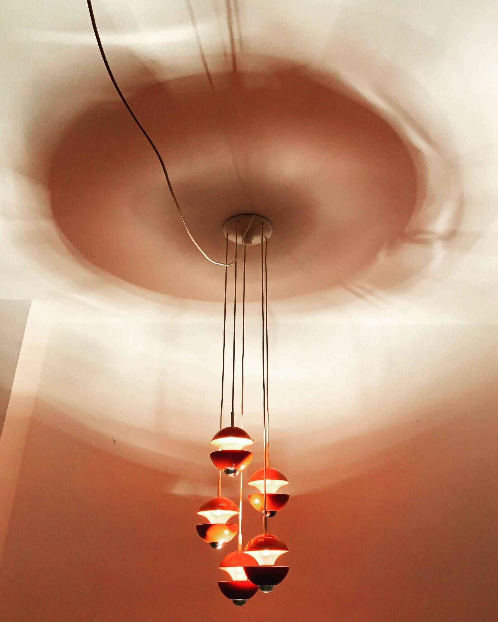 1970s cascading lamp by Klaus Hempel for Kaiser Leuchten