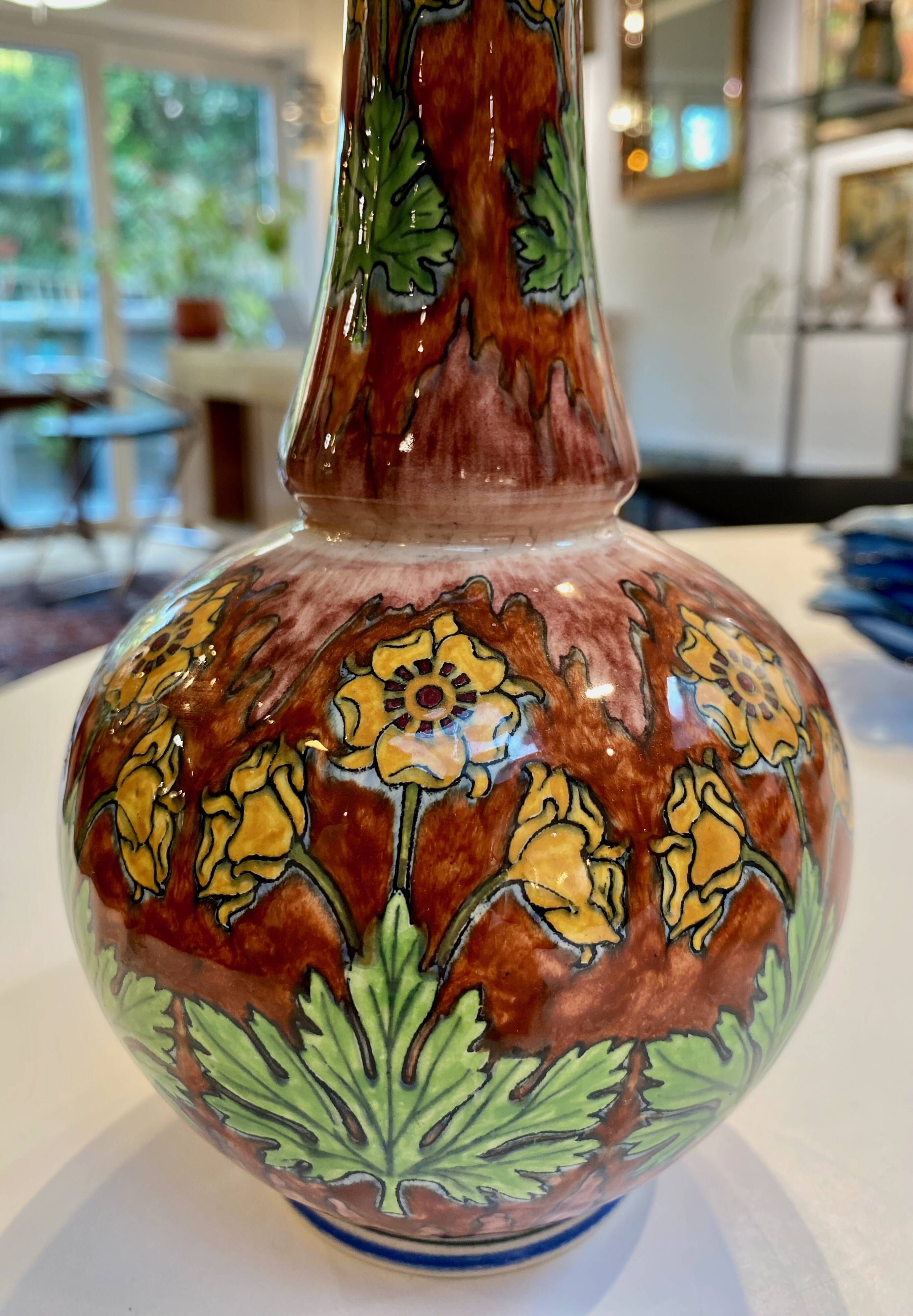 Soliflore vase Boch Frères Keramis