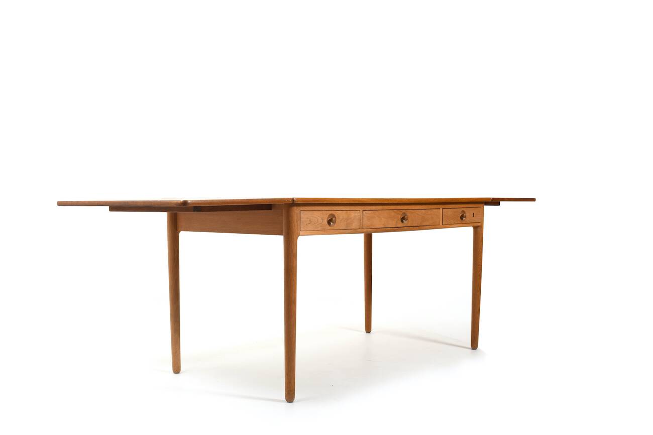 Fine Danish Hans J. Wegner Desk AT-305 Andreas Tuck 1950s.