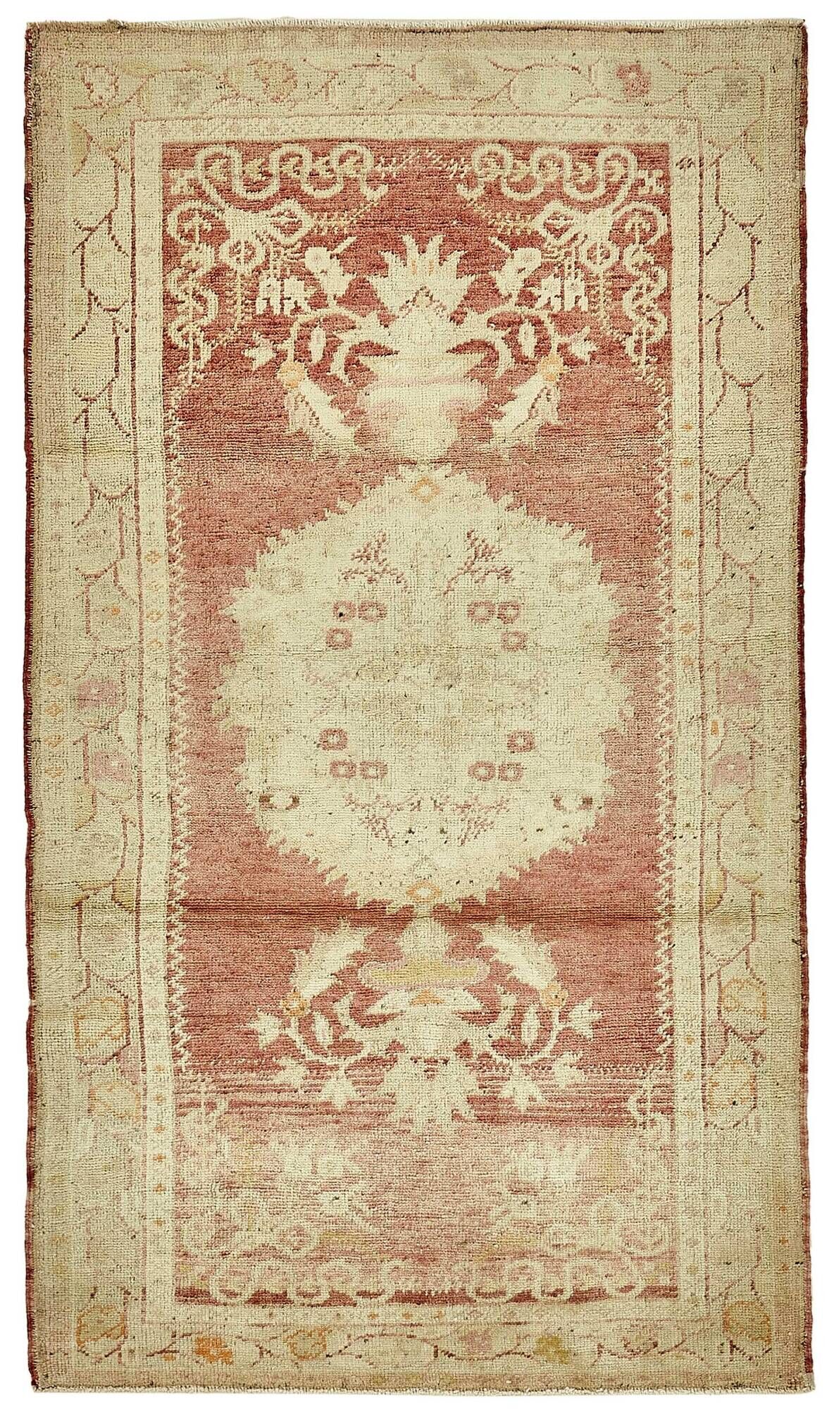 Tapis vintage anatolien turc 106 cm x 190 cm