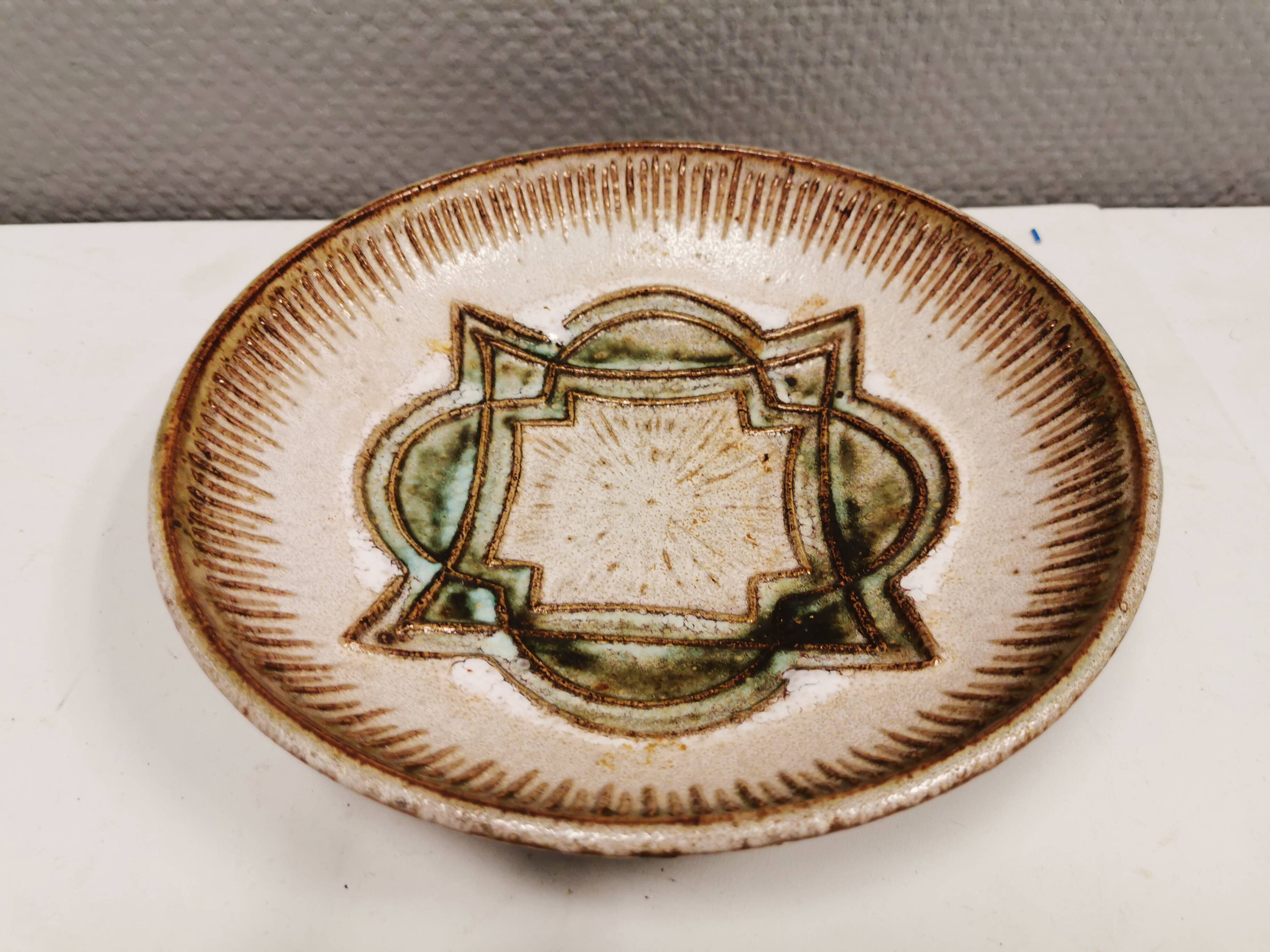 Danish ceramic dish from the 1970s, made by Kingo Ceramics