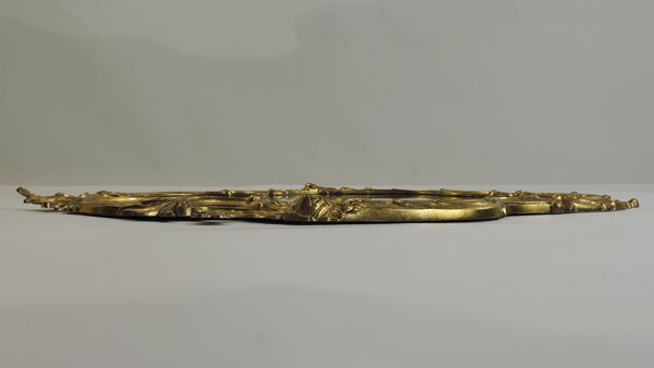 Miroir vintage doré style Louis XV – Cadre baroque en métal – Décoration mu