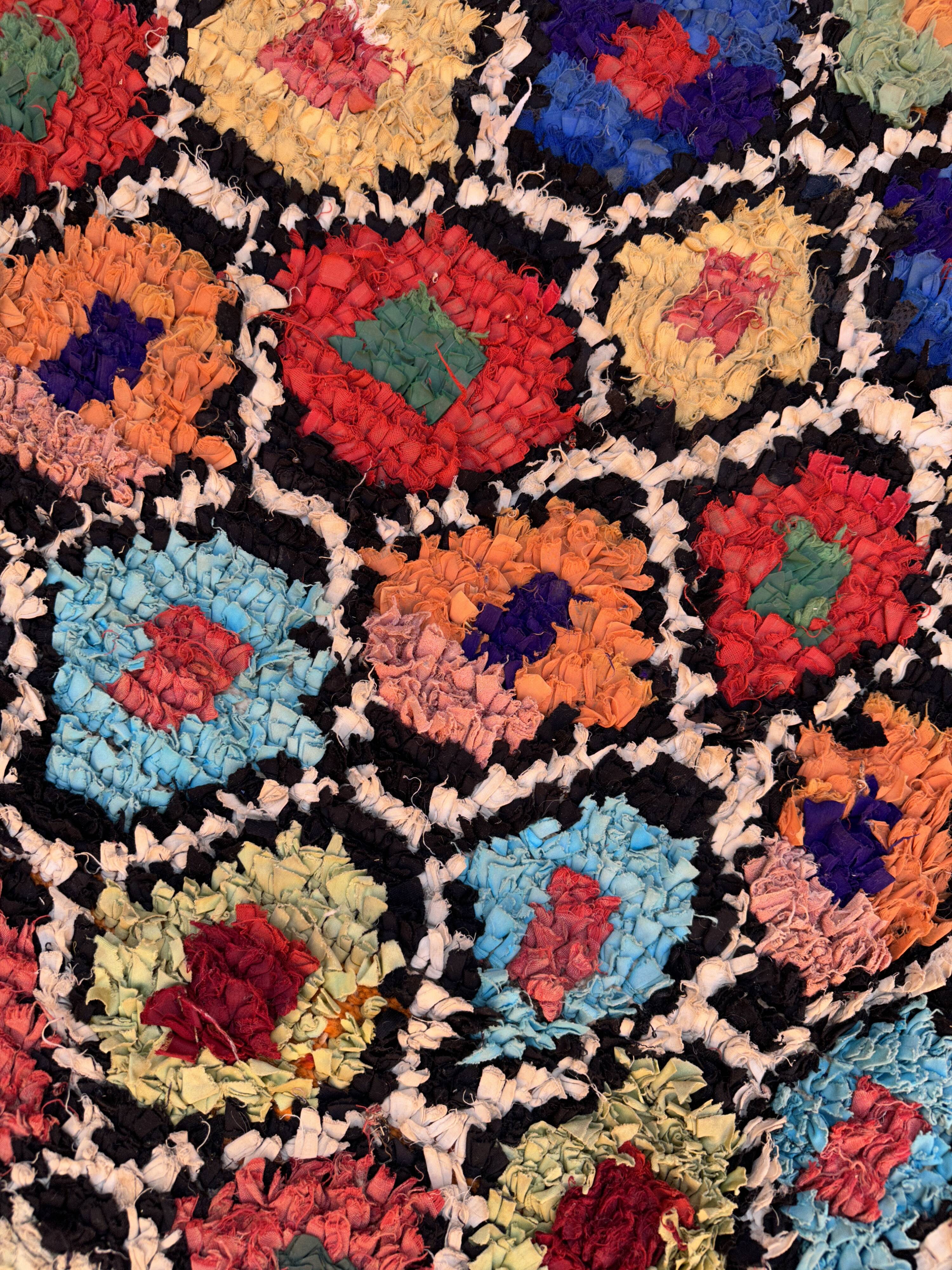 Berber carpet Boucherouite - 156 x 442 cm