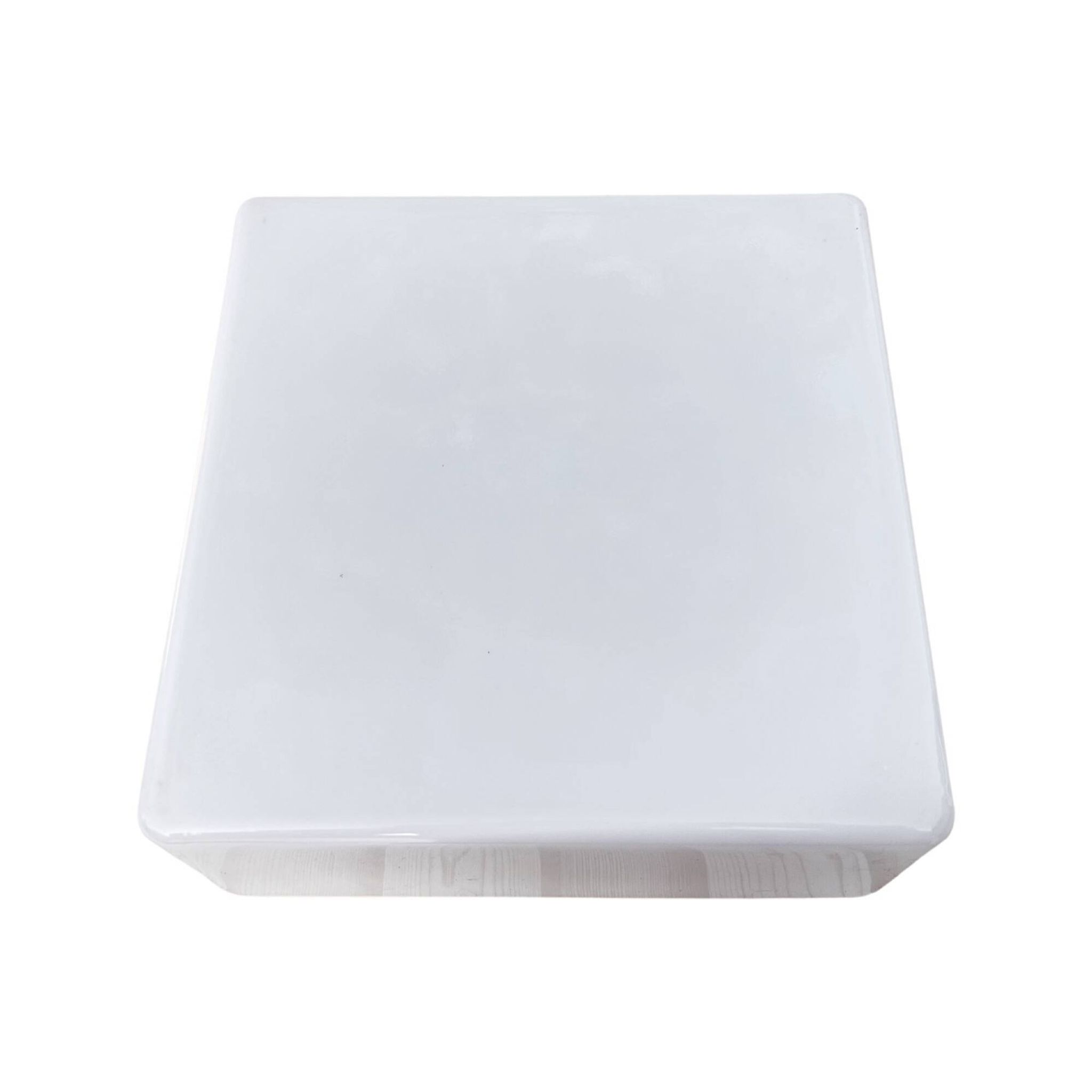 White glass ceiling lamp, RZB Bamberg, Germany, 1970s.