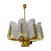 Lustre Carl Fagerlund par Orrefors de Murano 1960